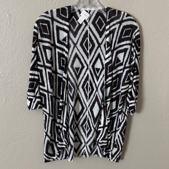 Woman’s Chicos Dolman Lightweight Semi Sheer Open Cardigan, Brown Size 0 Small - Picture 1 of 6